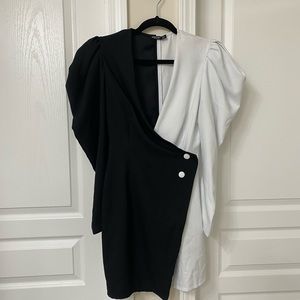 Nasty Gal Black & White Dress